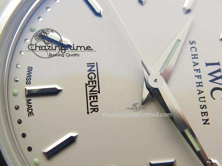 MIROTIME 0503 RelaxedFit Ingeniuer St.Laurens SS White Dial MKF 1:1 V2 Best Edition On Black Leather Strap A 7355
